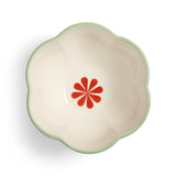 Folk Bowl Pale Green Rim