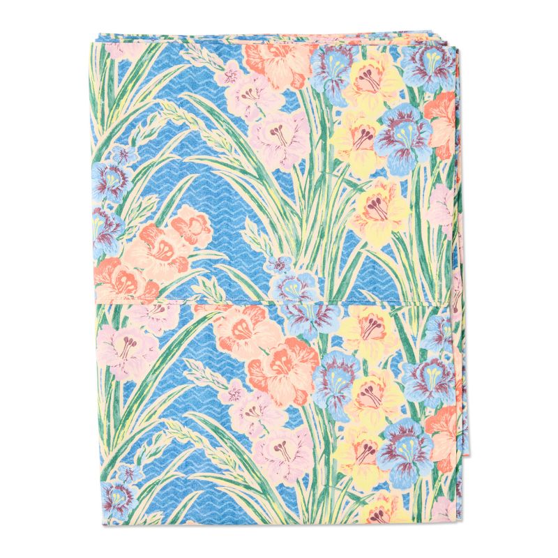 Anna Spiro Gladiolus Cotton Flat Sheet