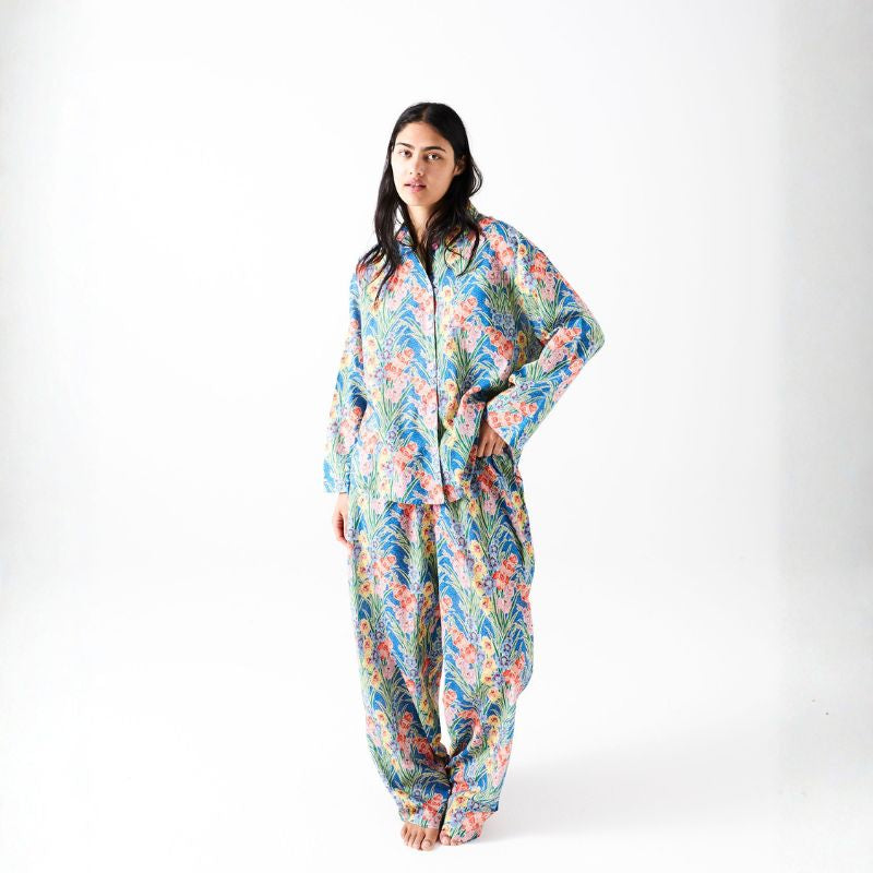 Anna Spiro Gladiolus Organic Cotton Long Sleeve & Pant Pyjamas