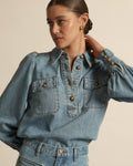 Resonate Top Light Washed Denim