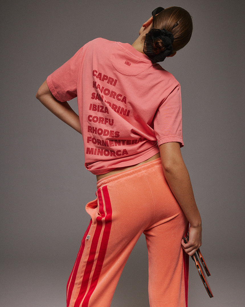 Corfu Terry Pant Bougainvillea Pink