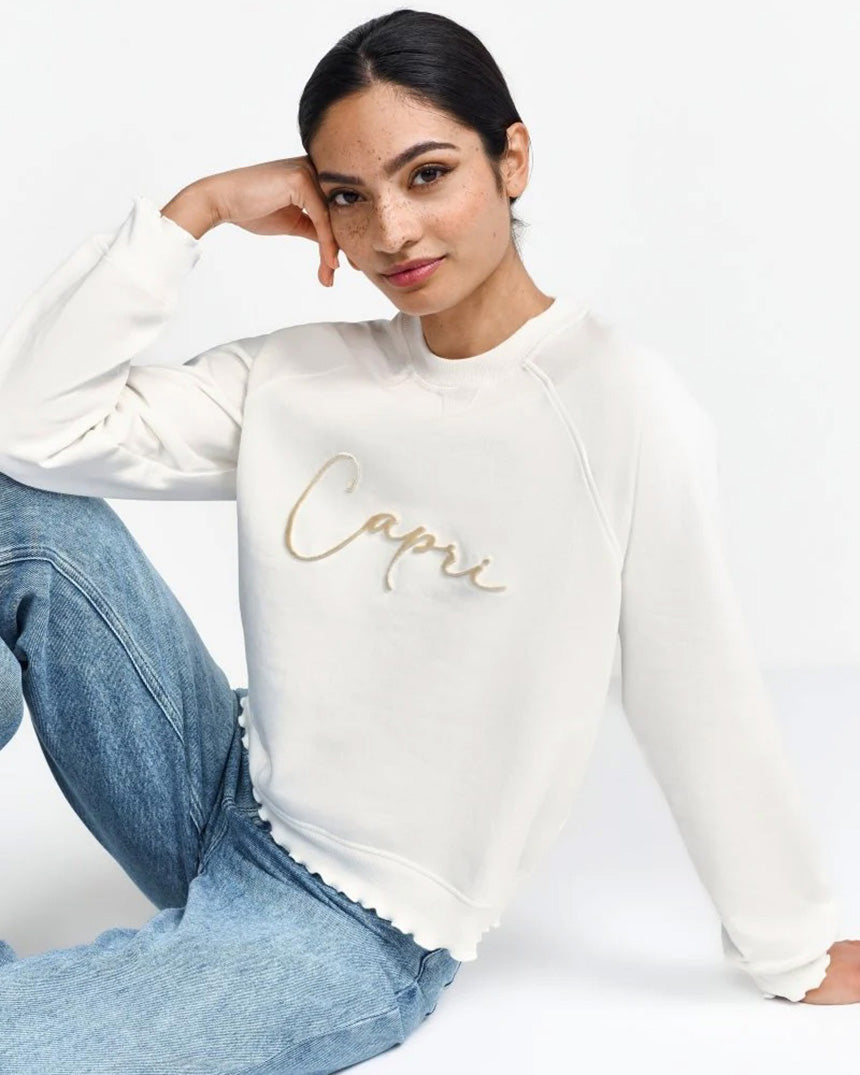Capri Sweater Pearl White
