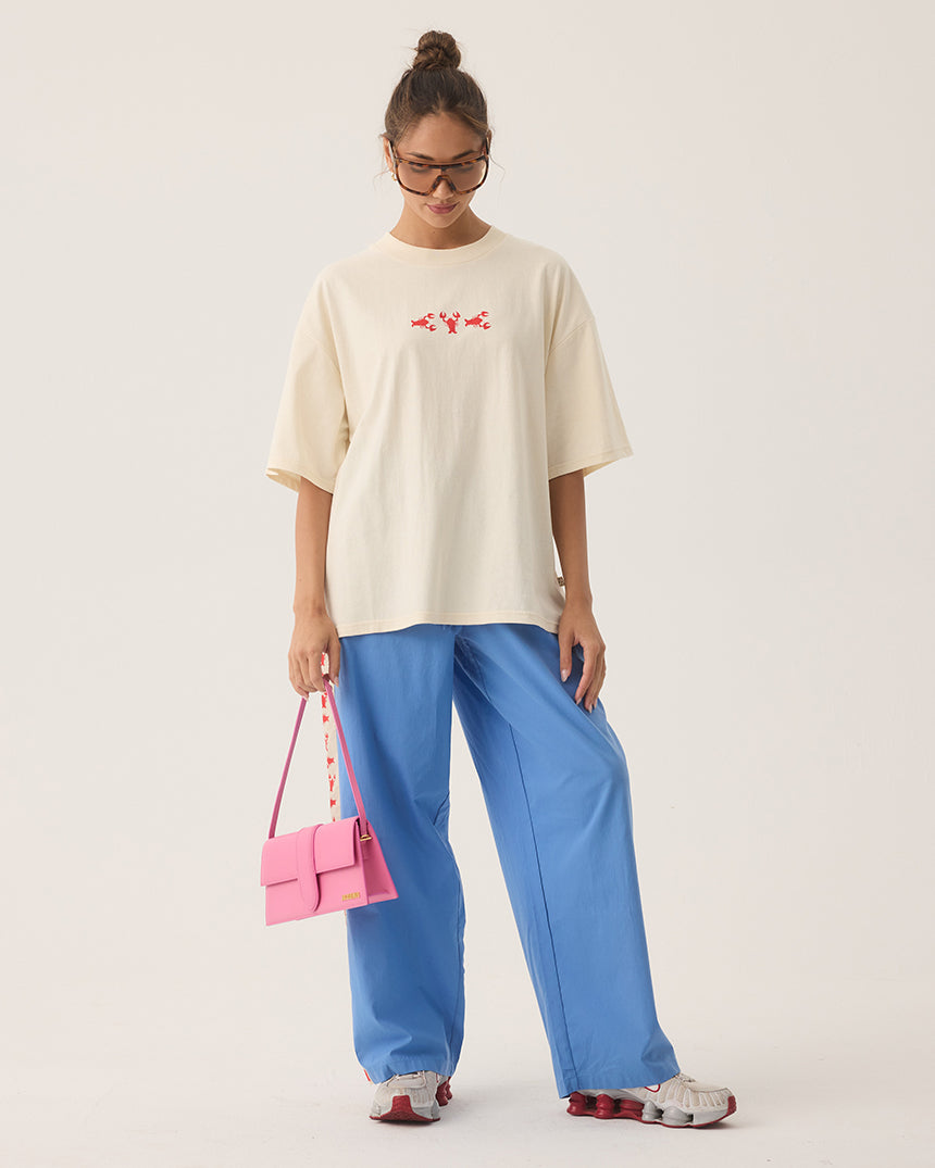 Lobster Oversized Tee Natural