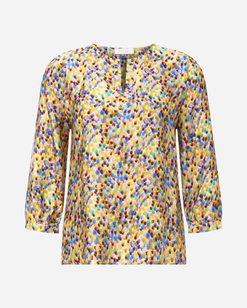 Ruby Glow Printed Blouse
