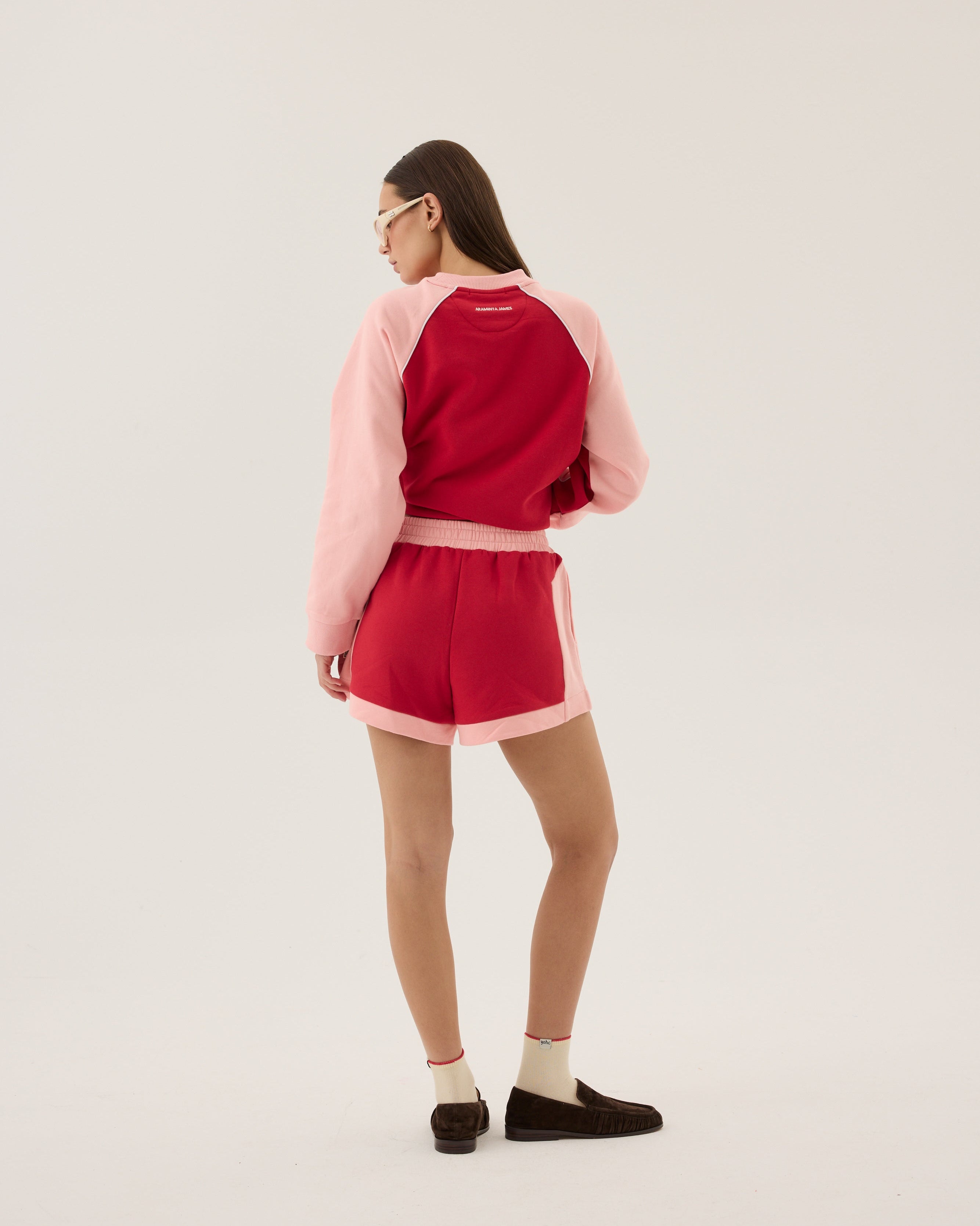 Retro Track Short Poppy Red