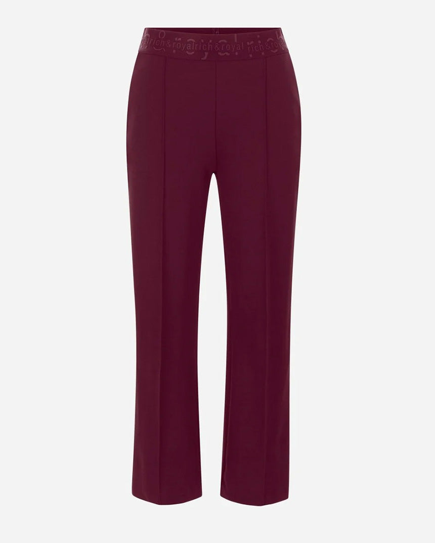 Wide Pants with Tape Ruby
