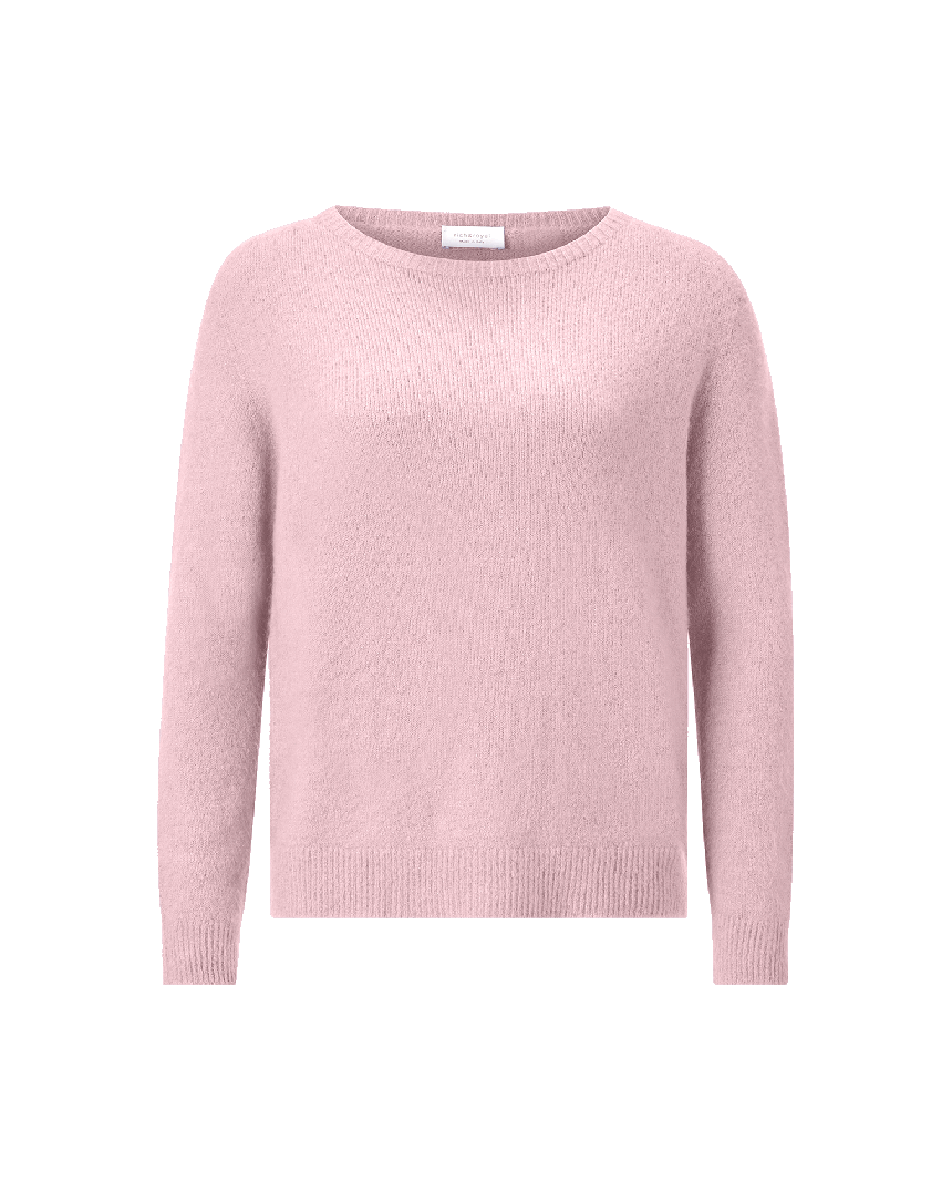 Cozy Crew Neck Knit Rose Water