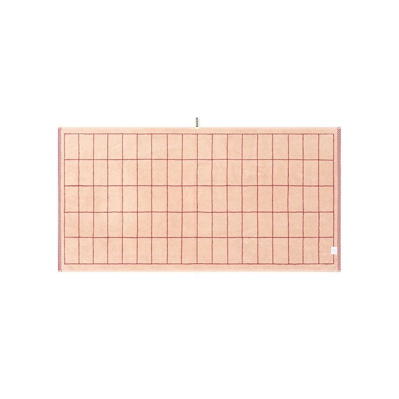 Bath Sheet Ruby/Almond Tile