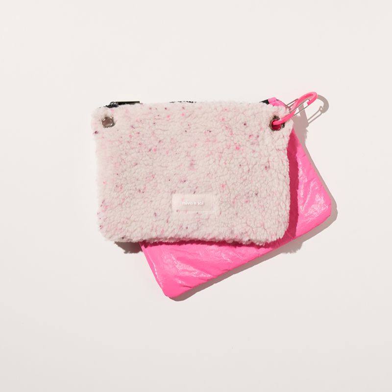 Square Pouch Set Cherry