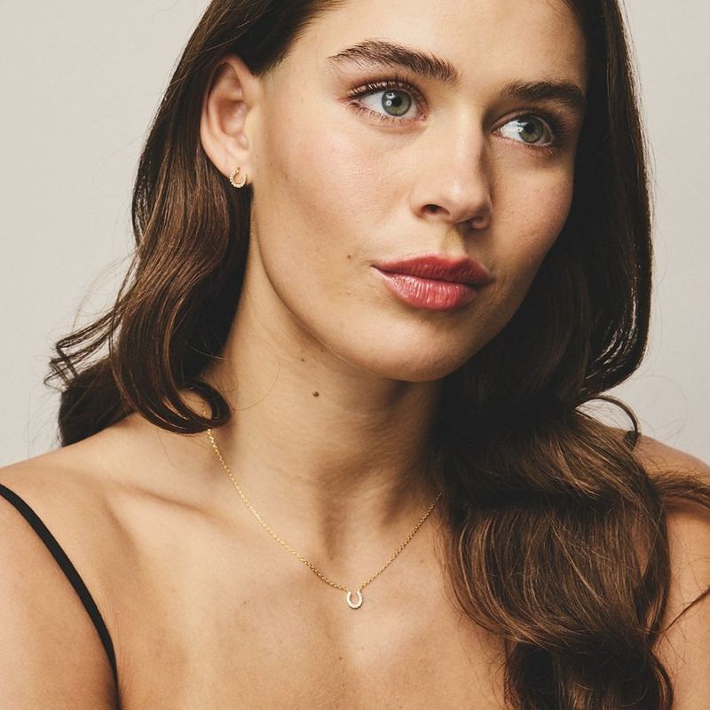 Chance Horseshoe Stud Earrings