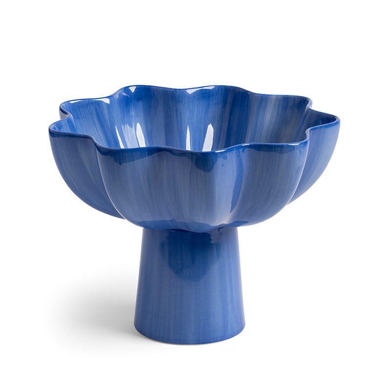 Pedestal Bowl Sun Blue