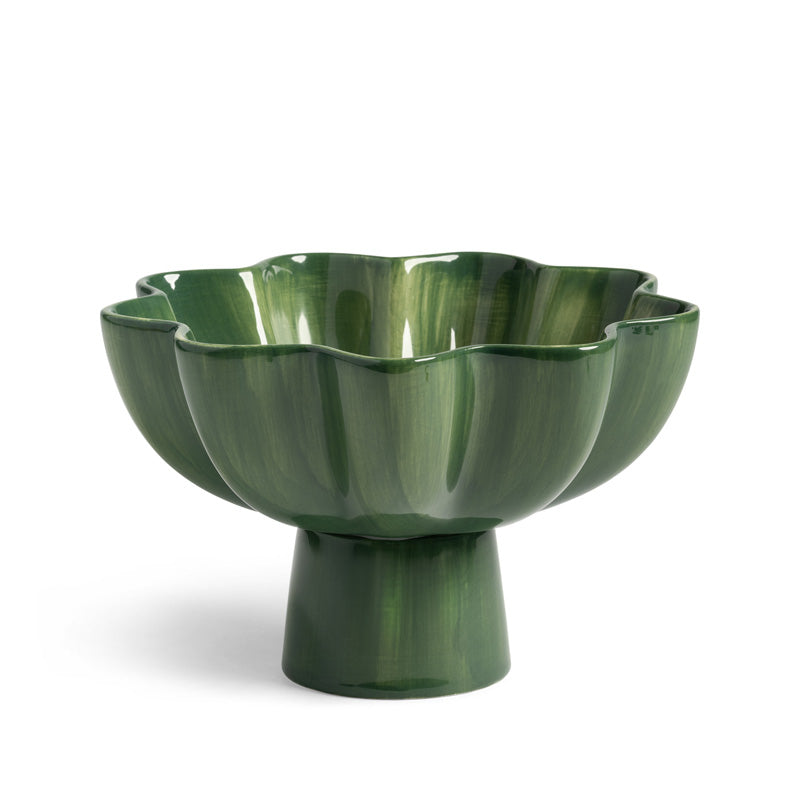 Pedestal Bowl Sun Green