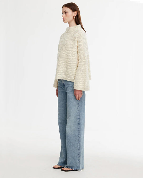 Abby Boucle Sweater Ivory
