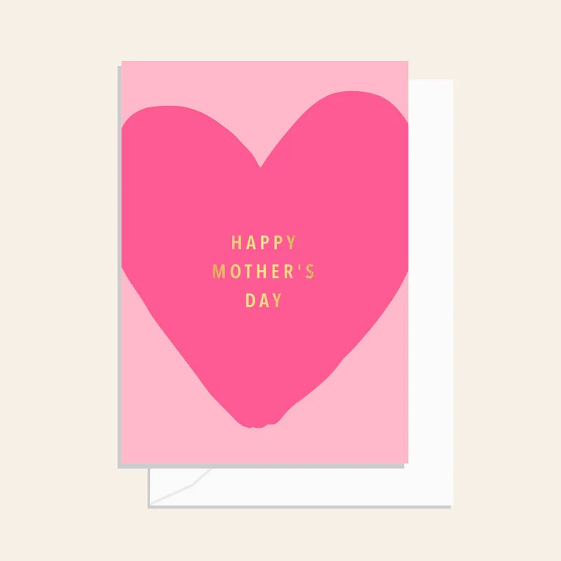 Mother's Day Heart Neon Card