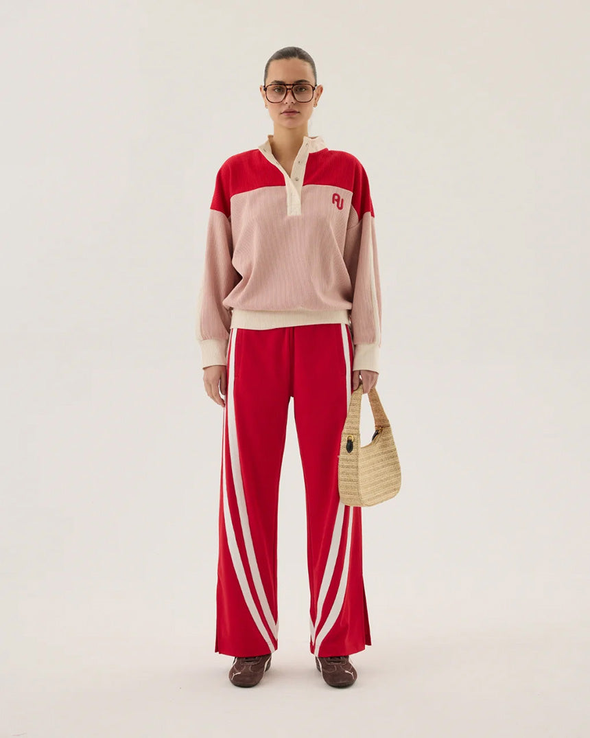 AJ Vintage Knit Sweatshirt Soft Blush