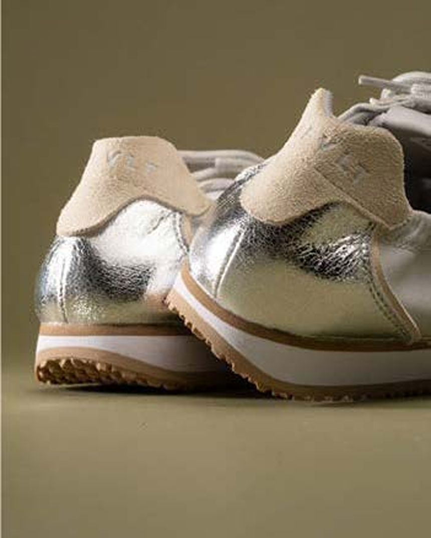 Grace Sneaker Silver Tan