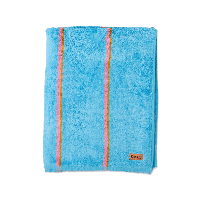 Aegean Stripe Bamboo Terry Bath Towel