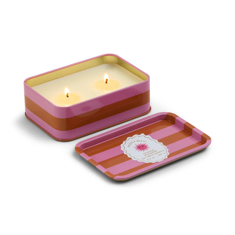A Dopo Printed Tin Candle Sun