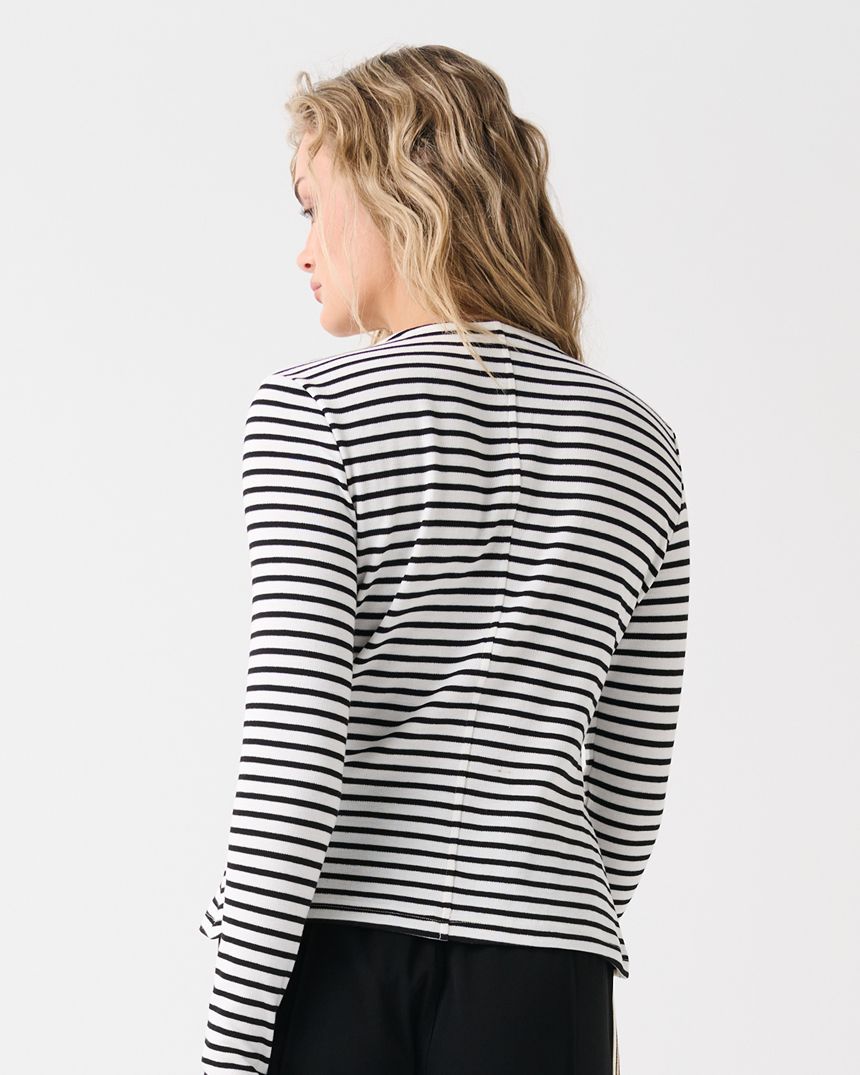 Aspyn Top Black Stripe