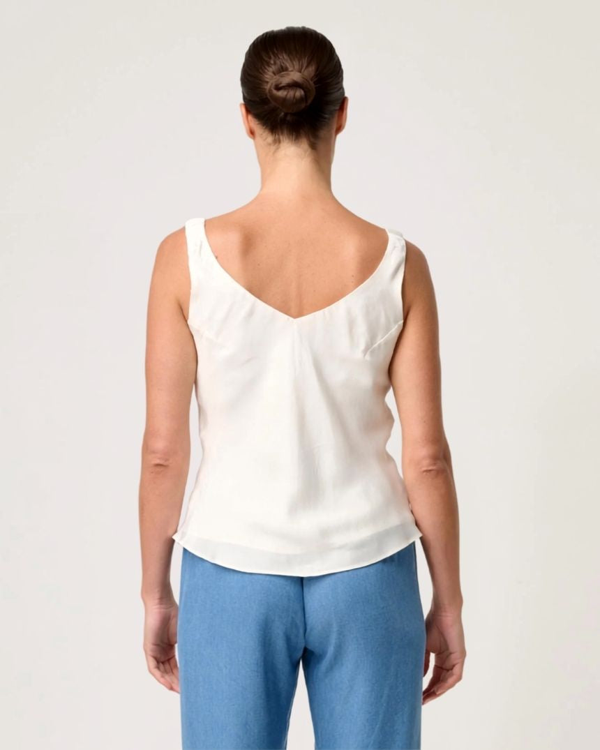 Delray Reversible Cami Ivory
