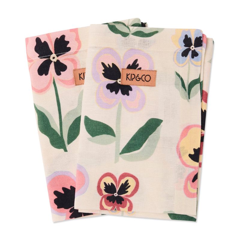 Pretty Pansy Napkins Set of 4
