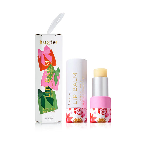 Hanging Lip Balm White Xmas Flowers