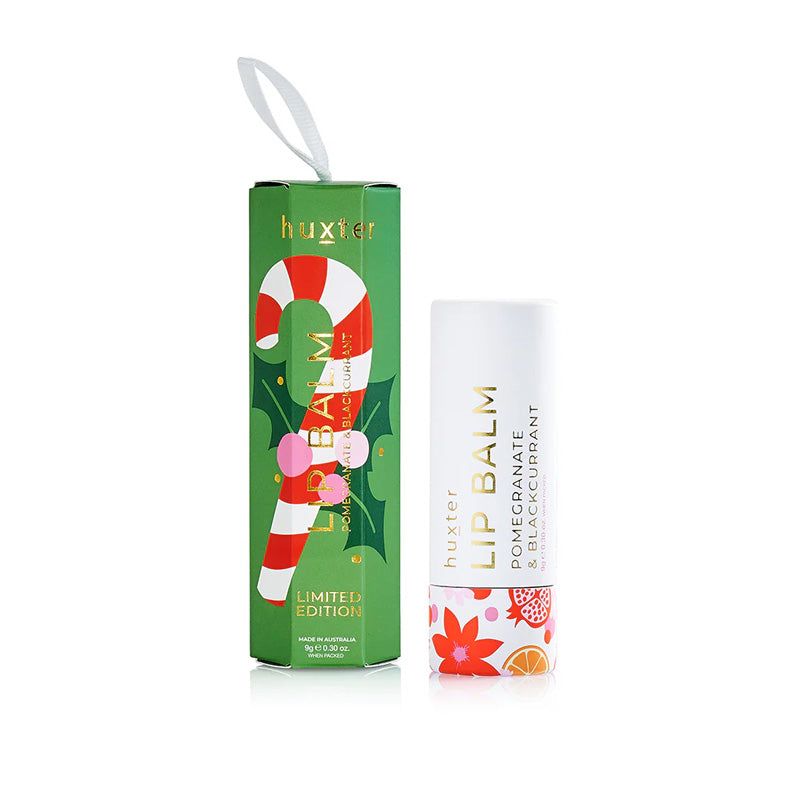 Hanging Lip Balm Green Xmas Flowers