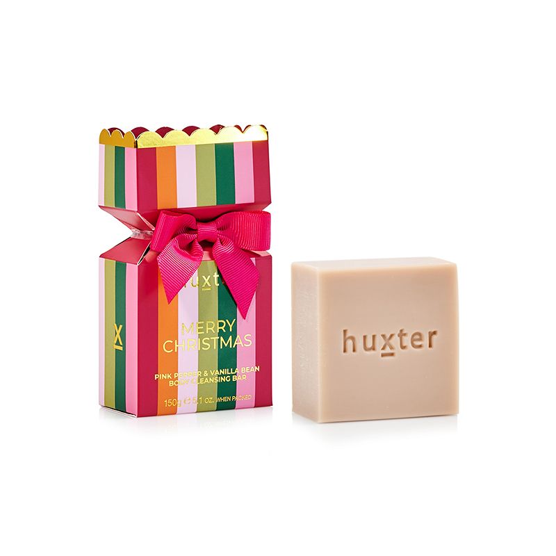 Body Cleansing Bar Bon Bon Stripes Pink Pepper & Vanilla
