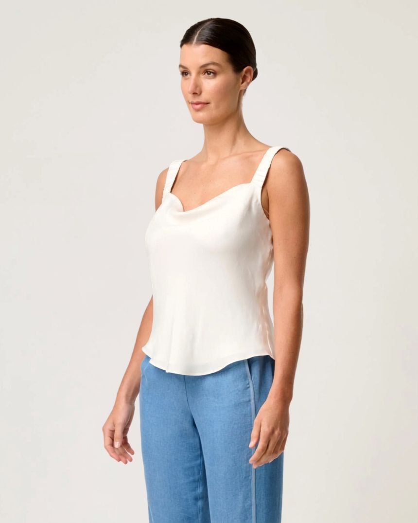 Delray Reversible Cami Ivory