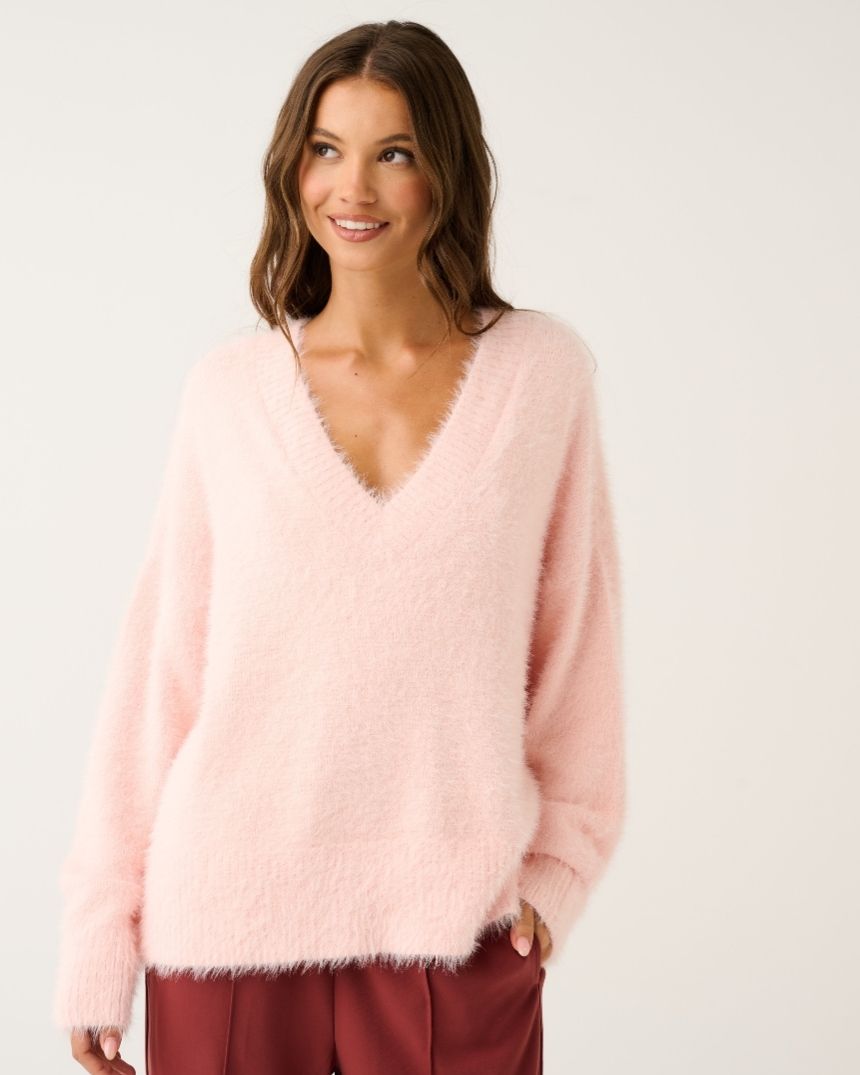 Emmie Knit Sweater Blush