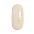 Paxton Plate and Knife Set Chalk