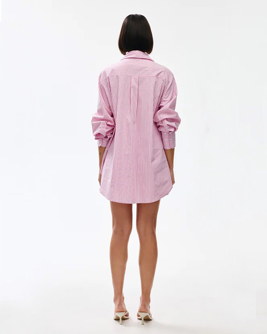 Riley Shirt Pink Pinstripe