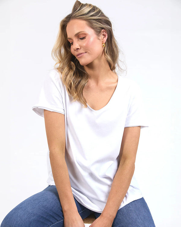 Pima V Neck Tee