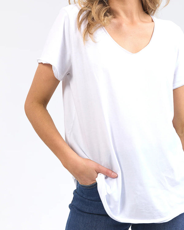 Pima V Neck Tee