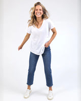 Pima V Neck Tee