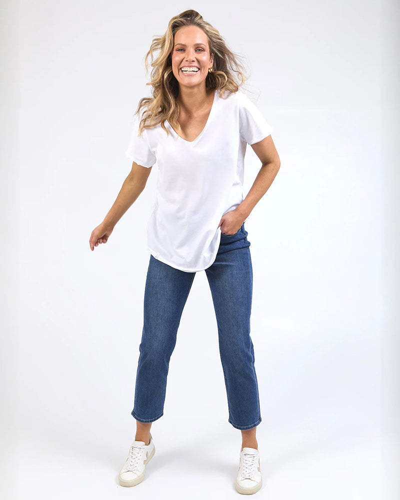 Pima V Neck Tee