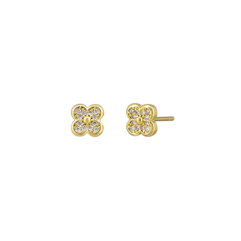 Crystal Pixie Flower Stud Earrings