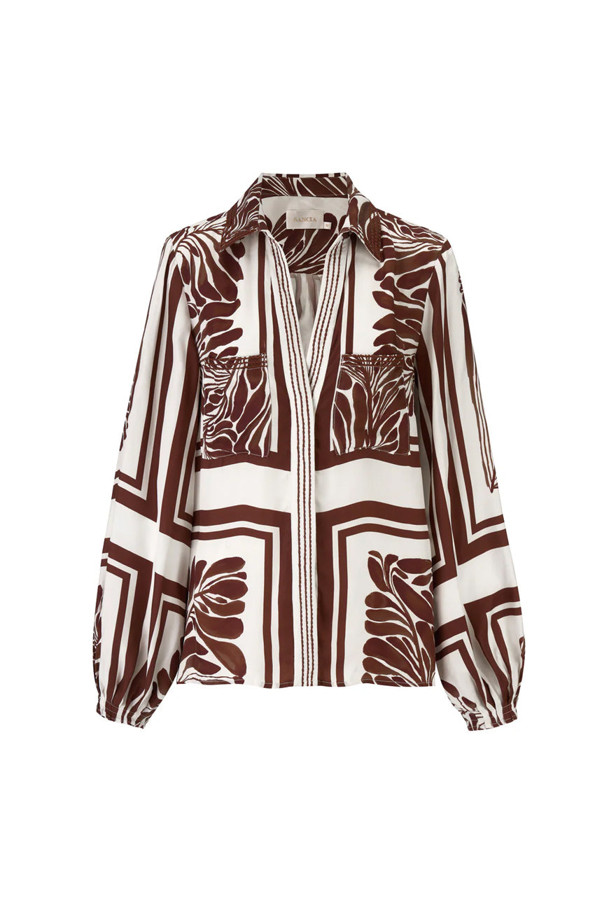 Sabrina Shirt Lucena Print