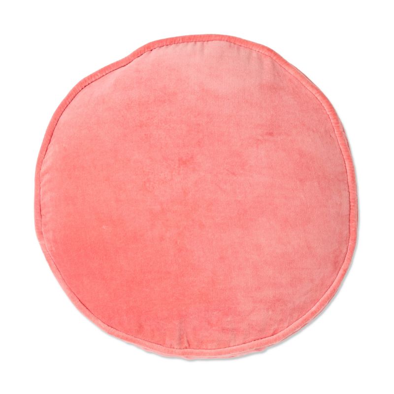 Peach Blossom Velvet Pea Cushion