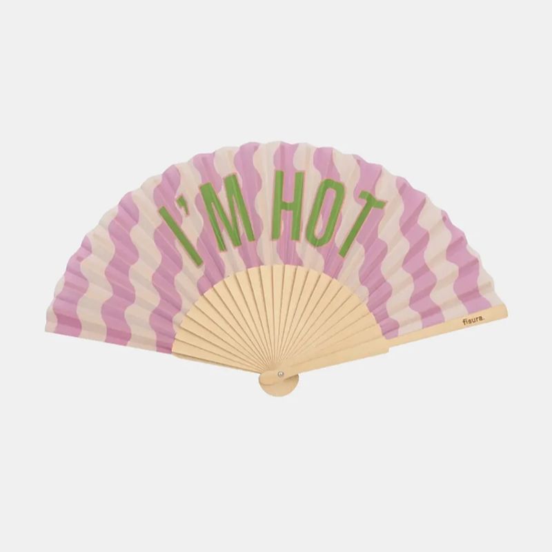 Hand Fan I'm Hot Waves