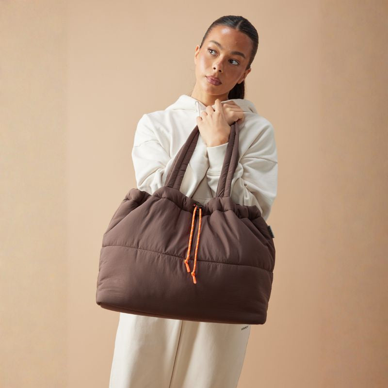 Scrunch Base Bag Chocolate/Orange