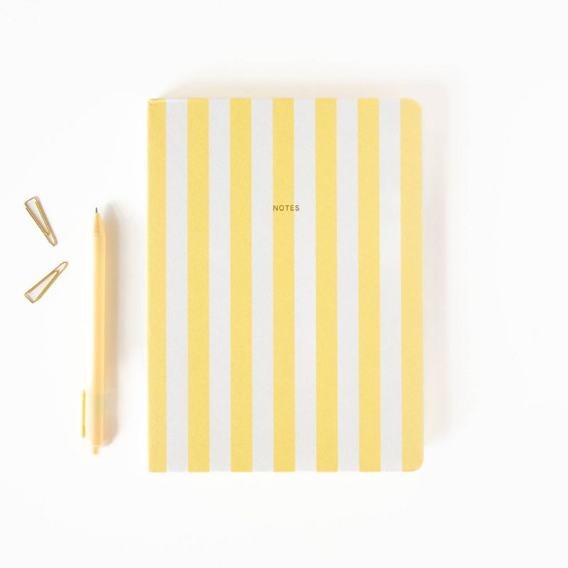 A5 Notebook Yellow Stripes