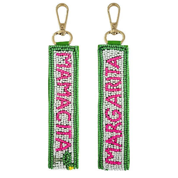 Mamacita Margarita Beaded Keychain