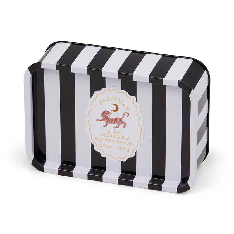 A Dopo Printed Tin Candle Tiger