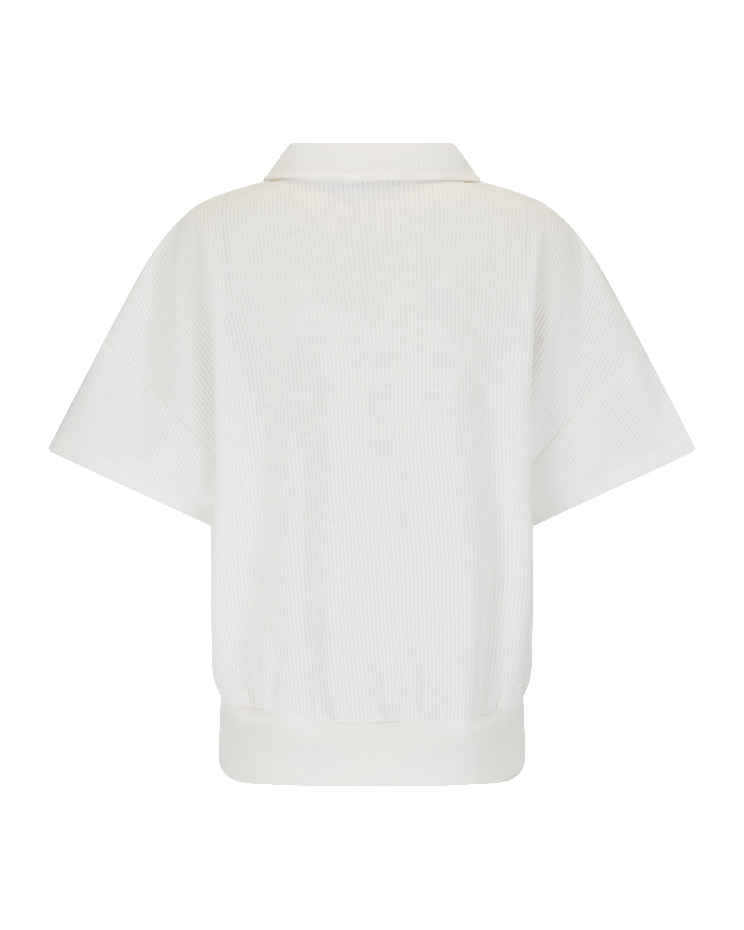 AJ Waffle Short Sleeve Sweatshirt Snow