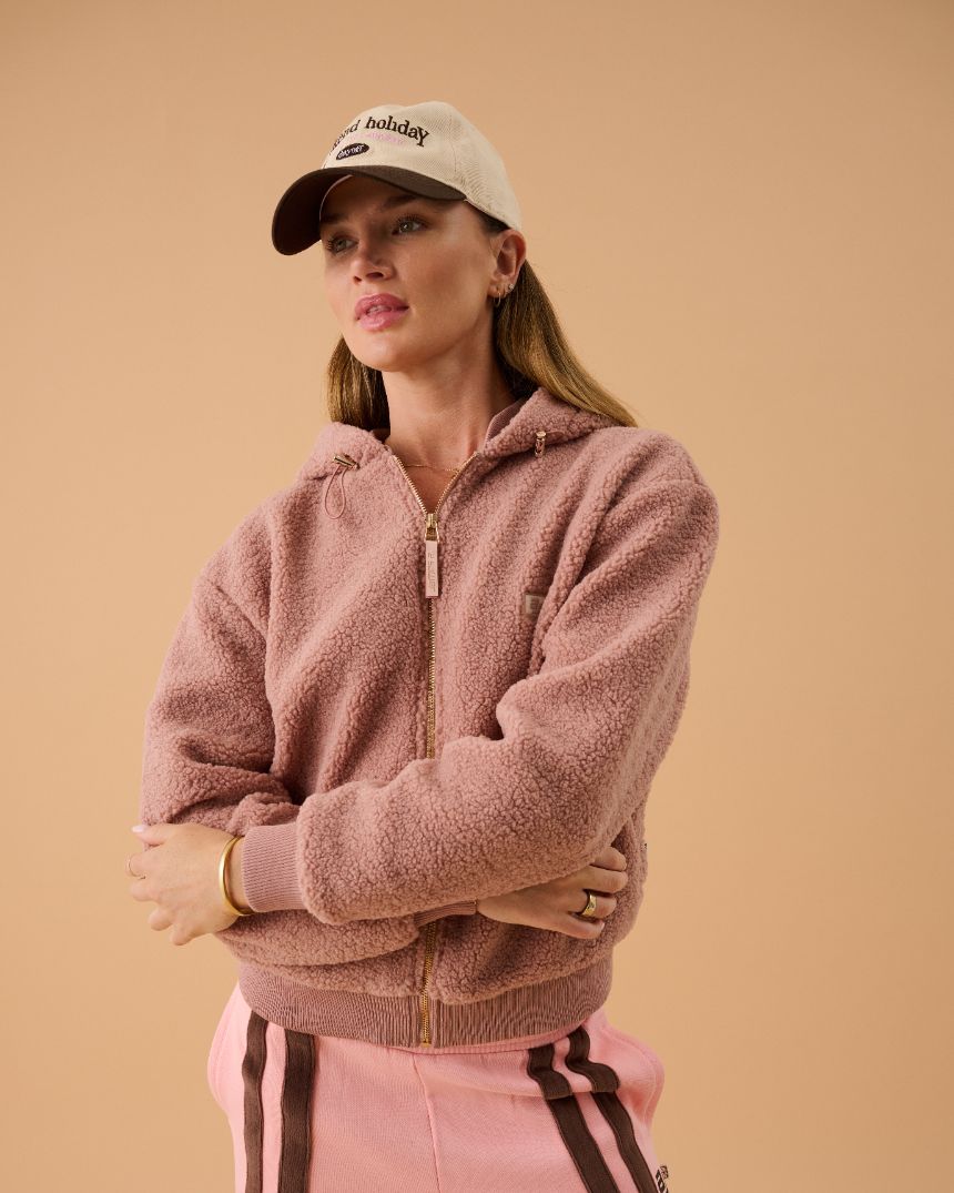 Sherpa Hooded Jacket Blossom