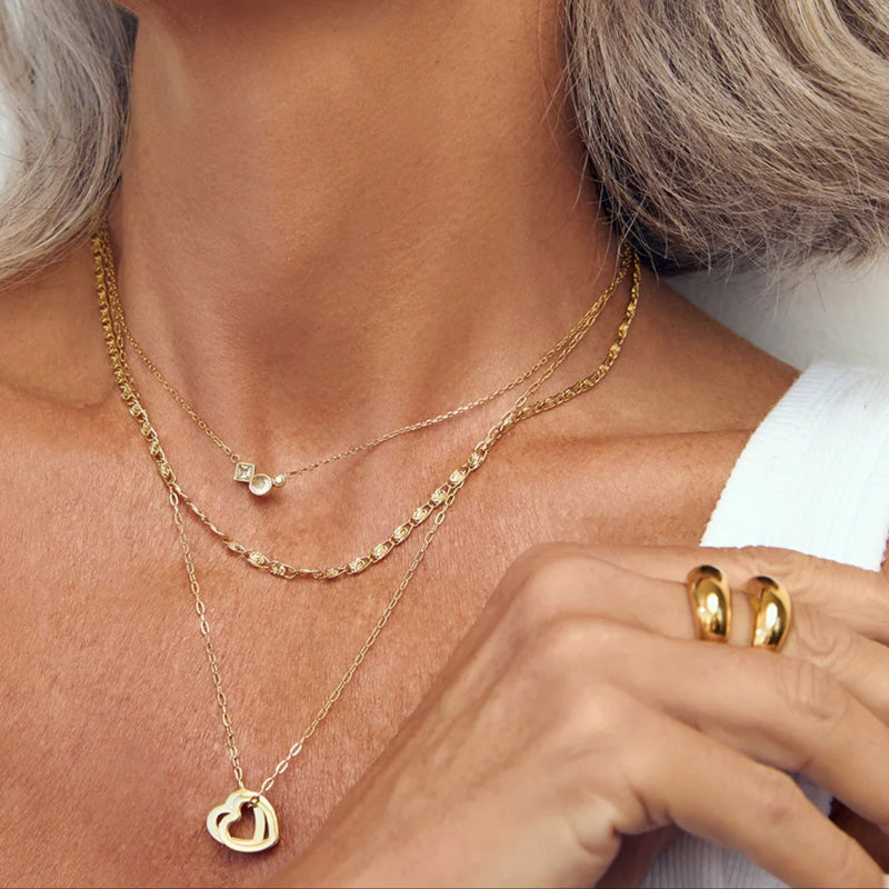 Heart To Heart Necklace Stone