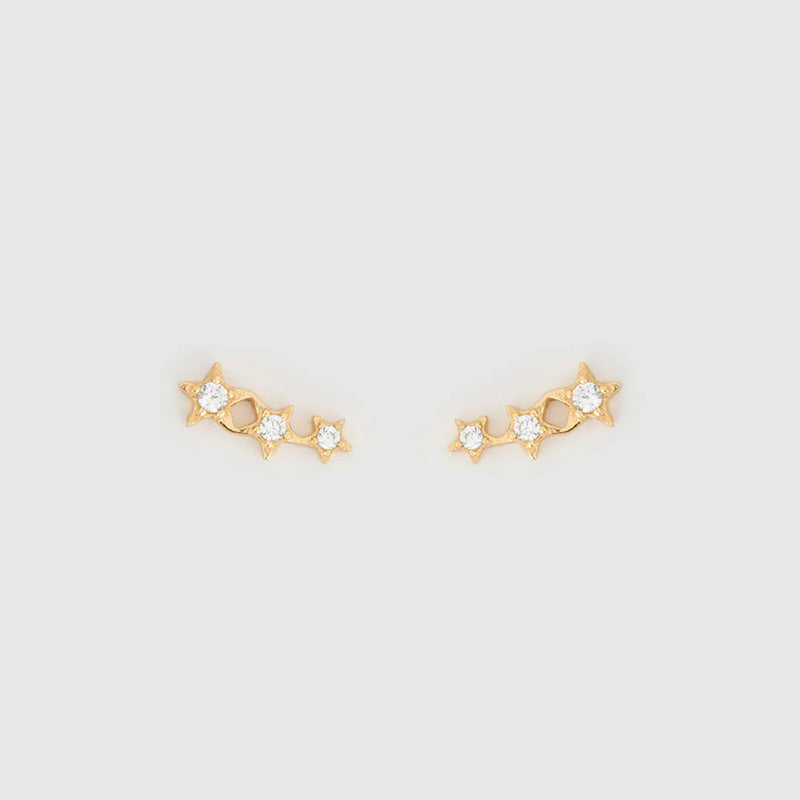 Astra Triple Star Earrings