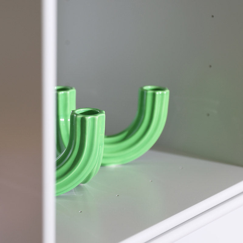 Churros Candle Holder Green