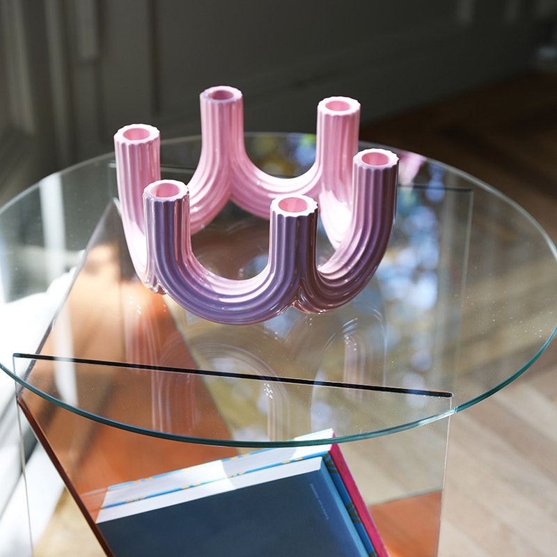 Churros Candle Holder Pink